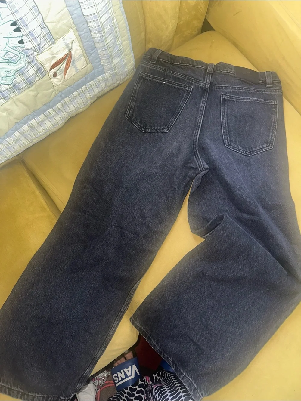 Zara Kids Black Wide-Leg Jeans